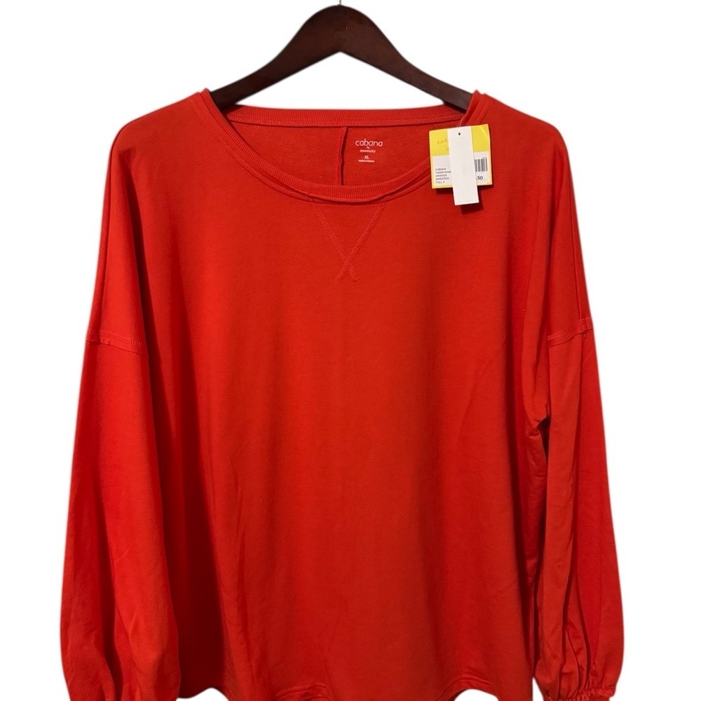 NWT Cabana Orange Sweeper Fall Sweater